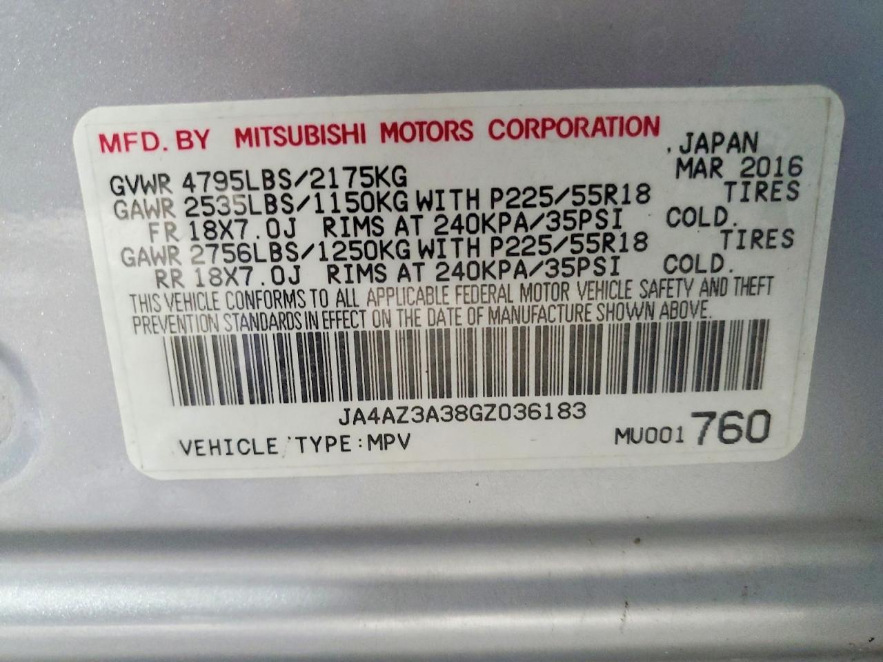 2016 Mitsubishi Outlander se