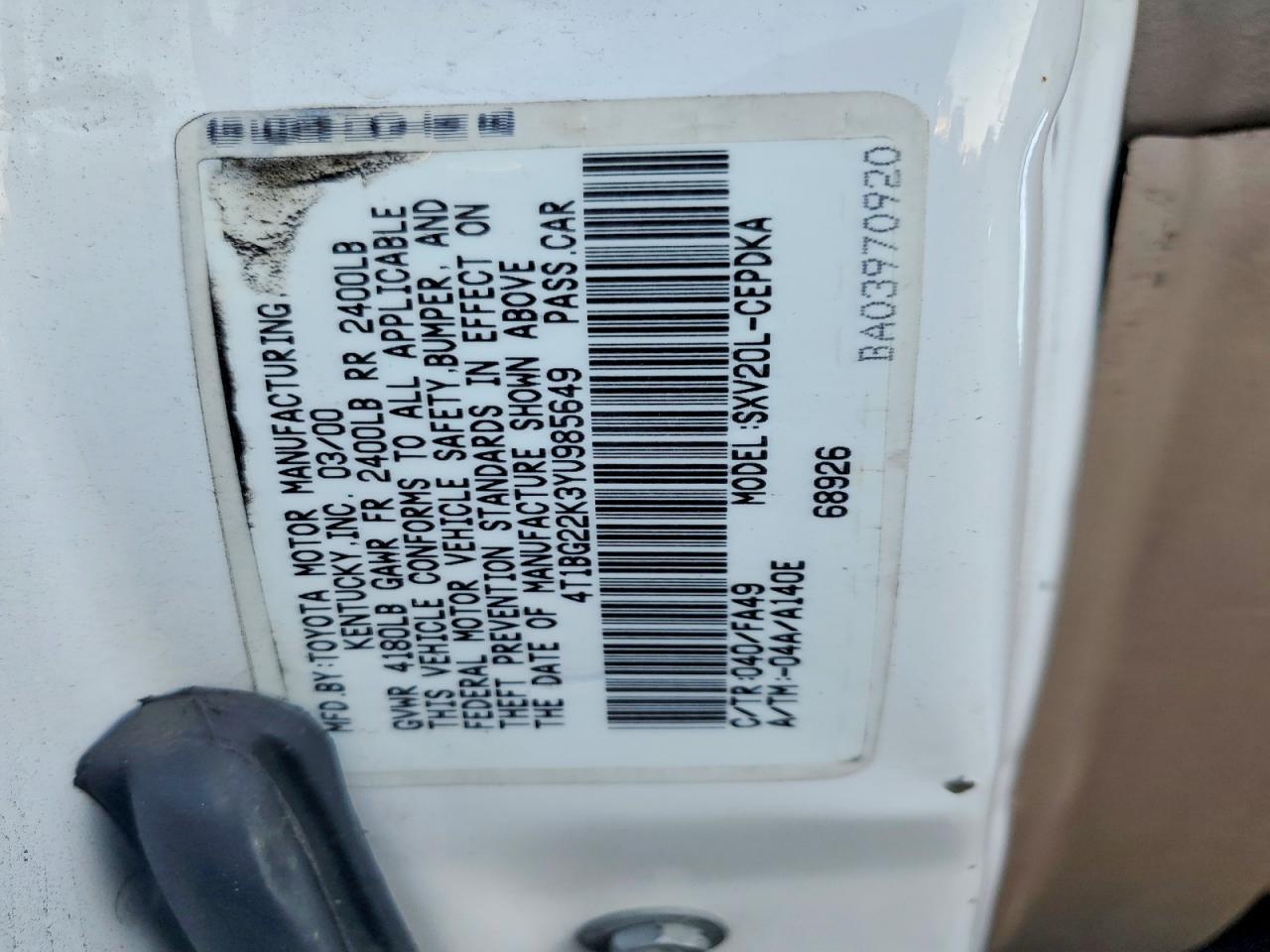 2000 Toyota Camry ce