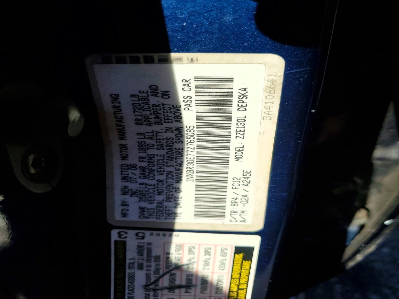 2007 Toyota Corolla ce