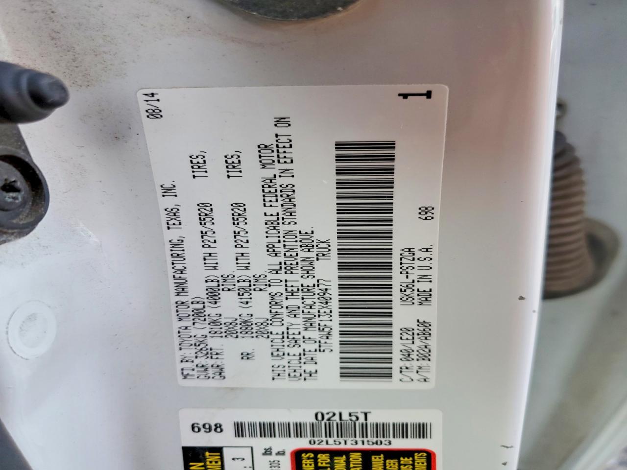 2014 Toyota Tundra Crewmax Platinum
