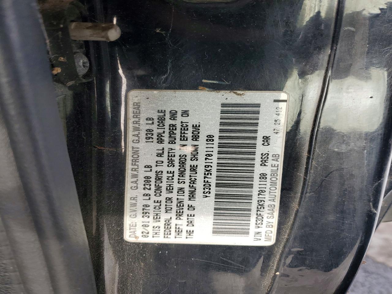 2001 Saab 9-3 se