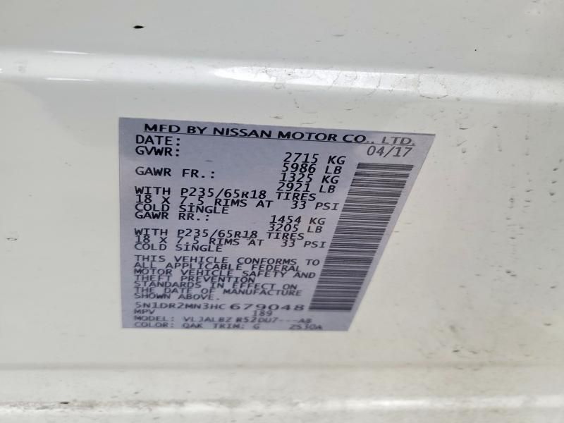 2017 Nissan Pathfinder s