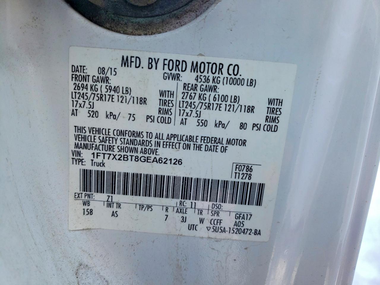 2016 Ford F250 Super Duty