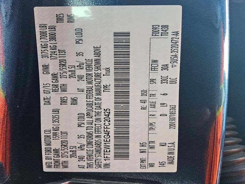 2015 Ford F150 Supercrew