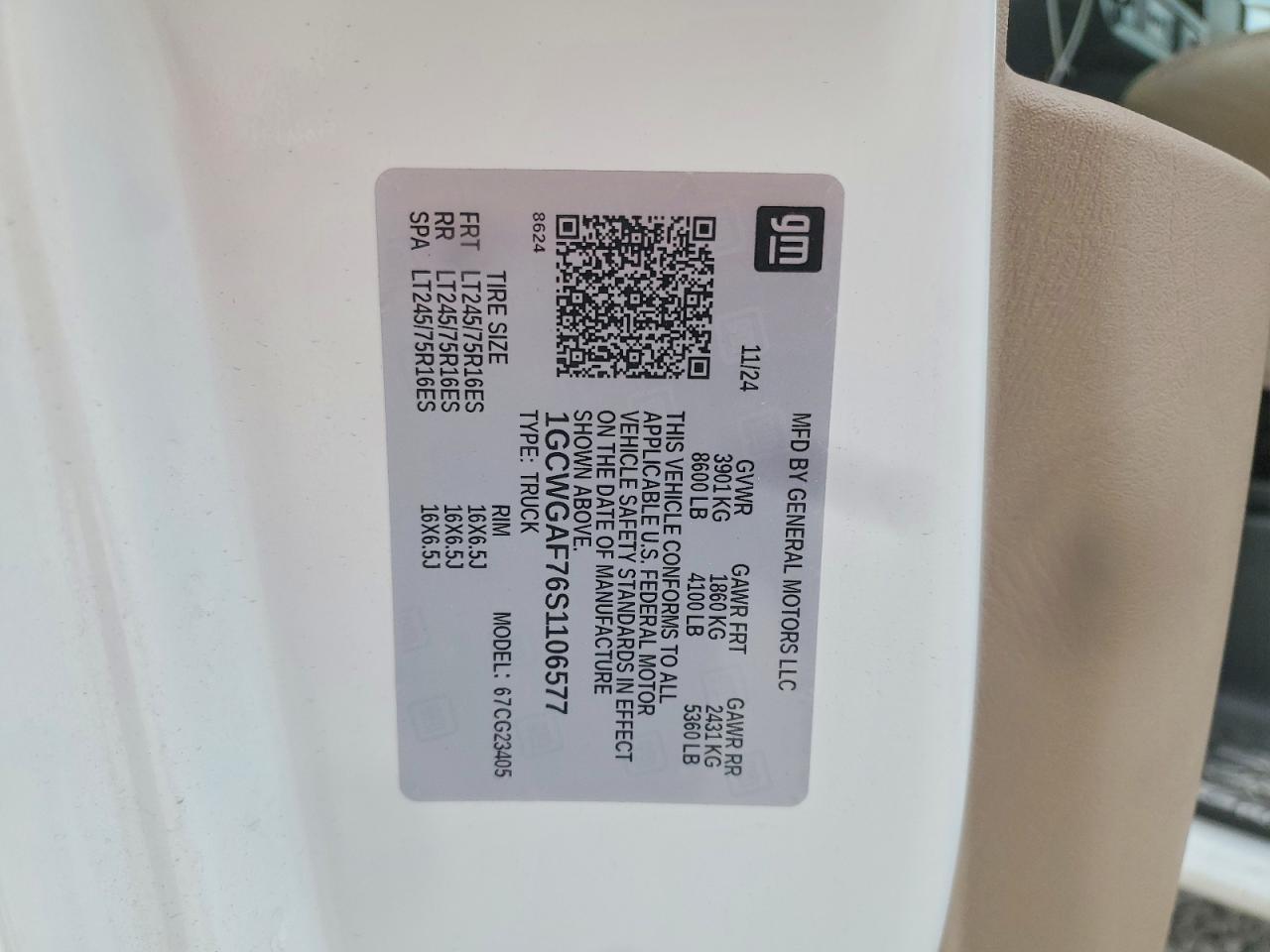 2025 Chevrolet Express G2500 Utility / Service Van