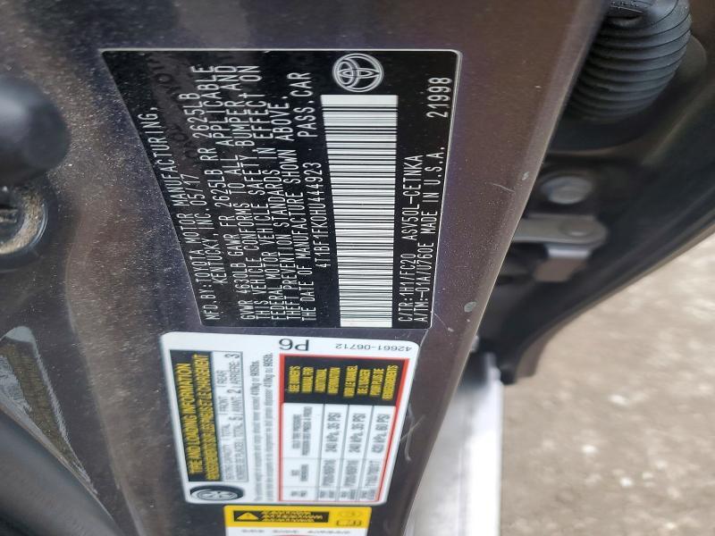 2017 Toyota Camry le