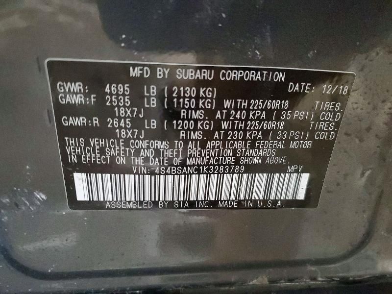 2019 Subaru Outback 2.5i Limited