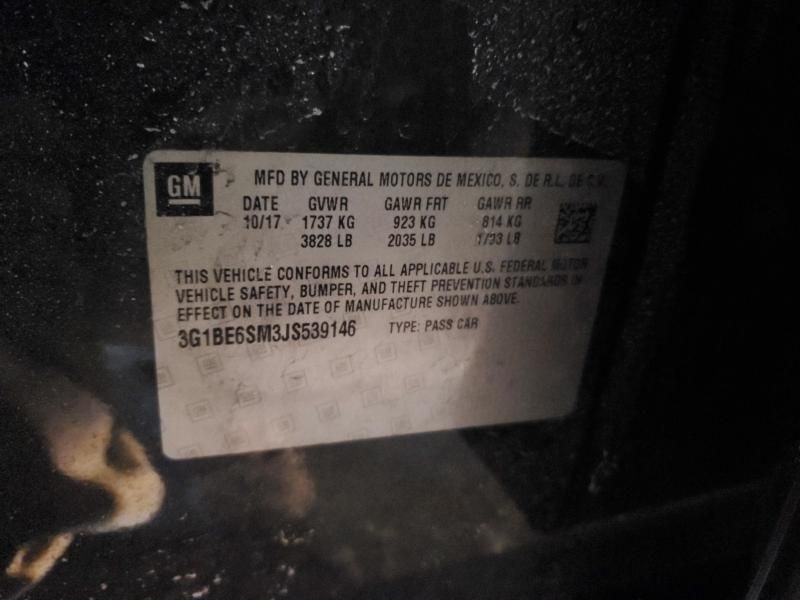 2018 Chevrolet Cruze lt