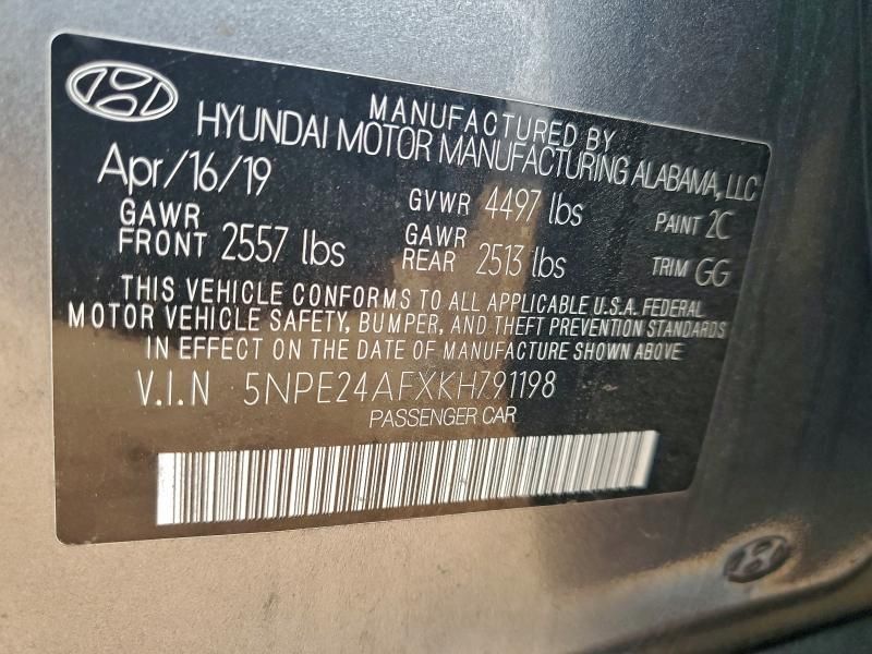 2019 Hyundai Sonata se