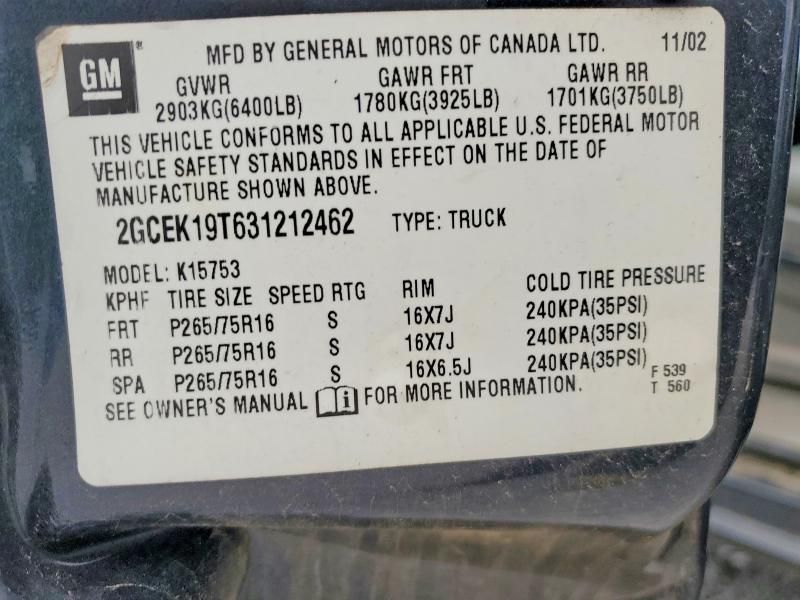 2003 Chevrolet Silverado K1500