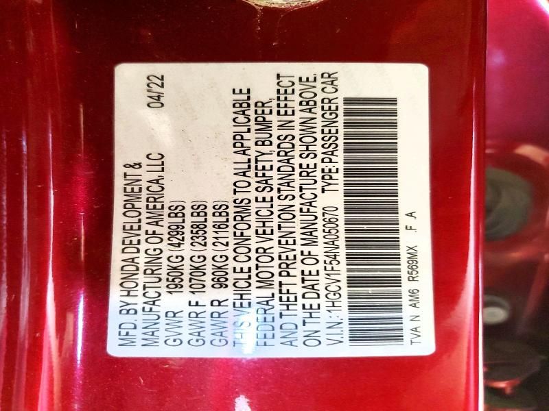 2022 Honda Accord exl