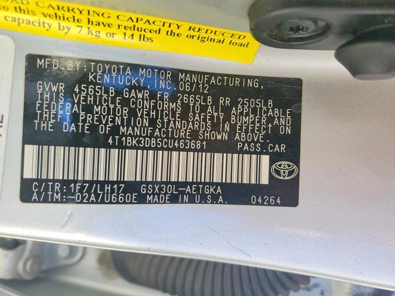 2012 Toyota Avalon Base