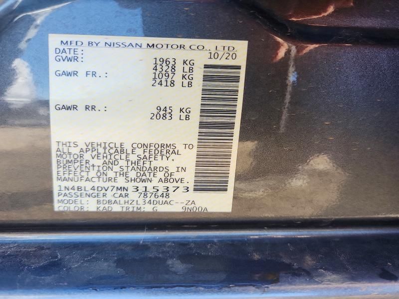 2021 Nissan Altima sv