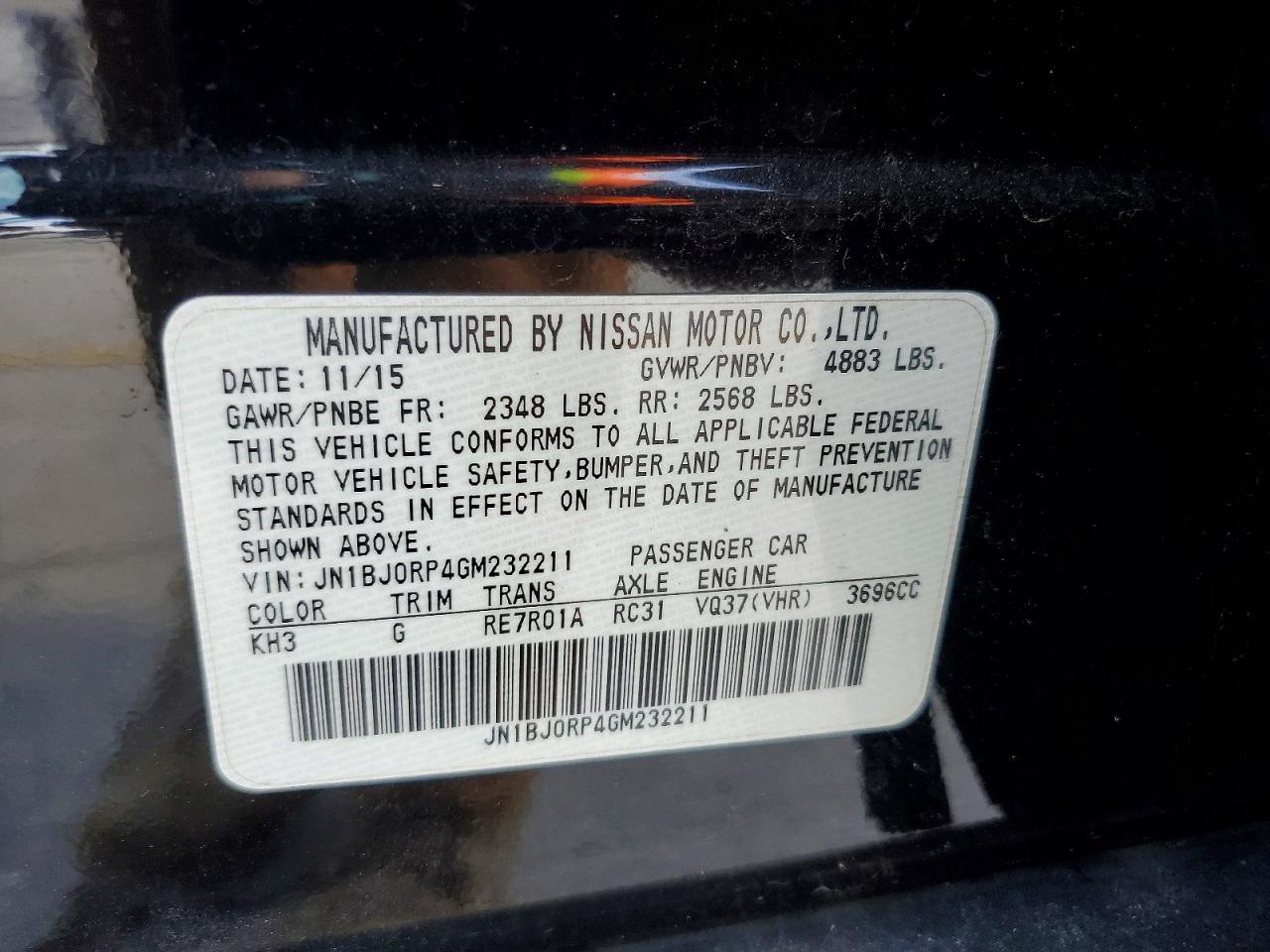 2016 Infiniti Qx50