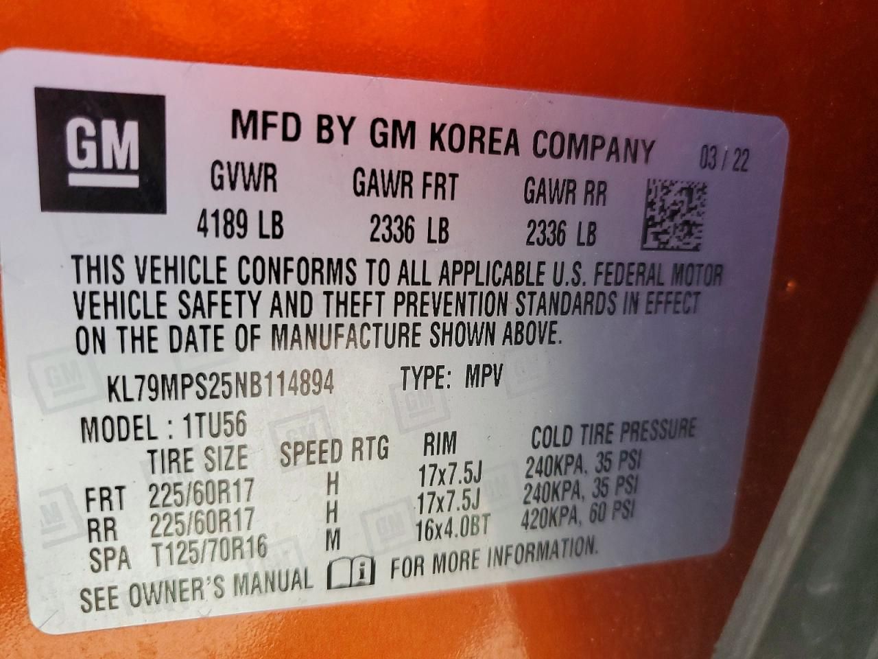 2022 Chevrolet Trailblazer lt