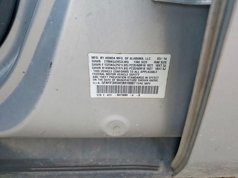 2014 Honda Pilot exl