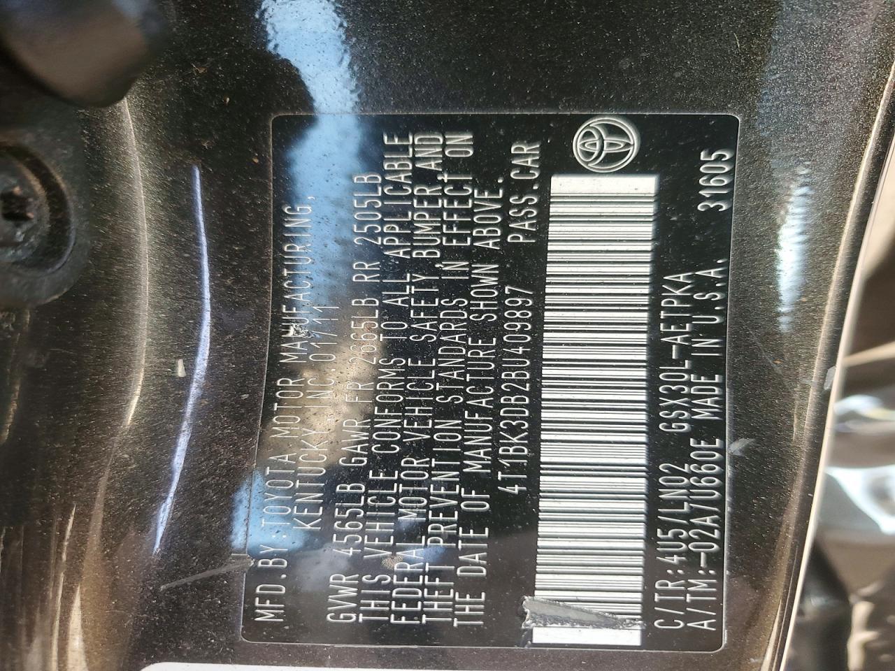 2011 Toyota Avalon Base