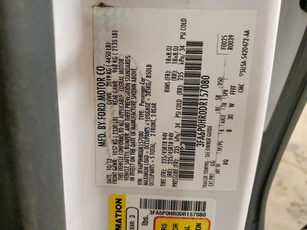 2013 Ford Fusion se