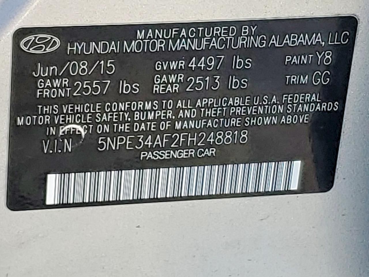 2015 Hyundai Sonata Sport