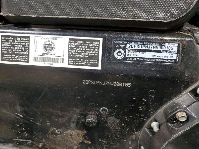 2022 Skidoo 2022 Skidoo Renegade