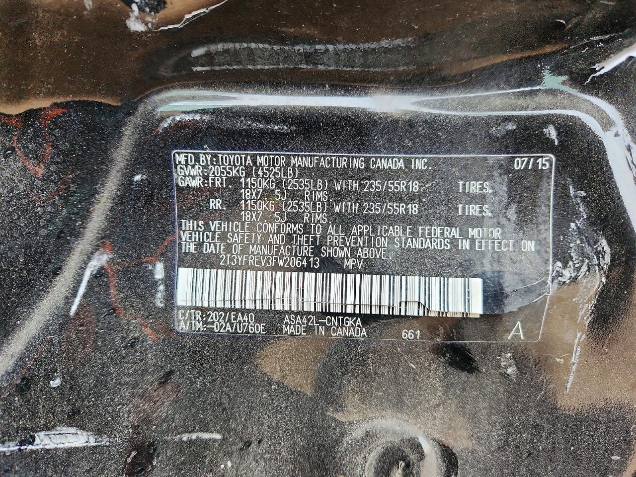 2015 Toyota Rav4 Limited