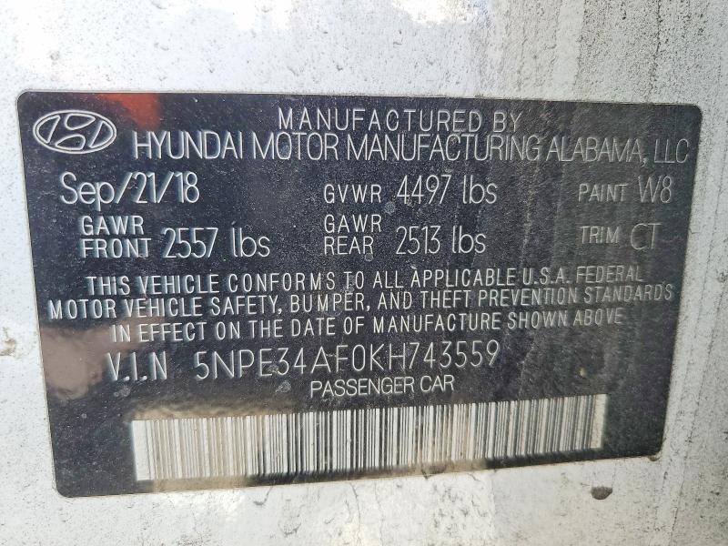 2019 Hyundai Sonata Sport