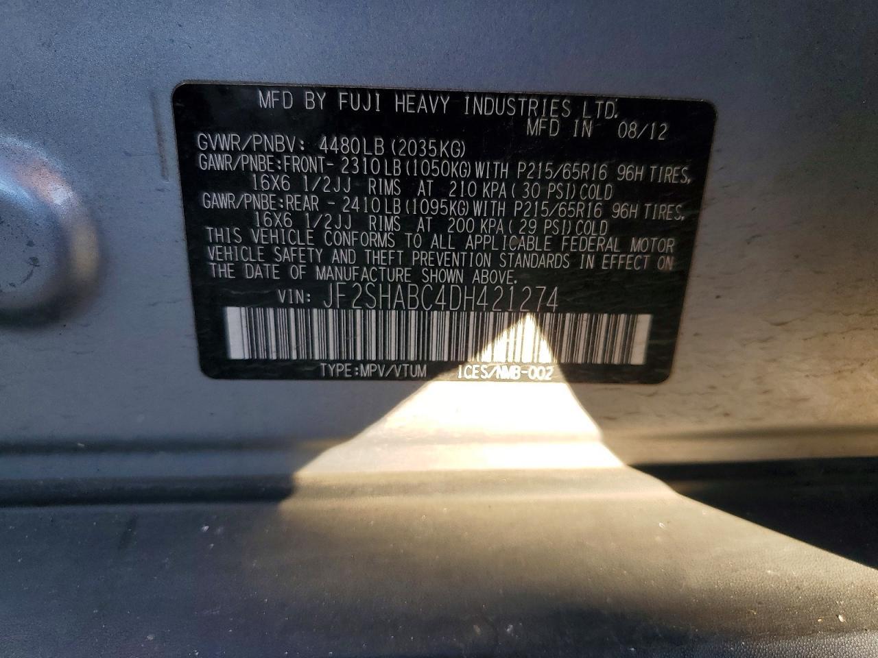 2013 Subaru Forester 2.5x