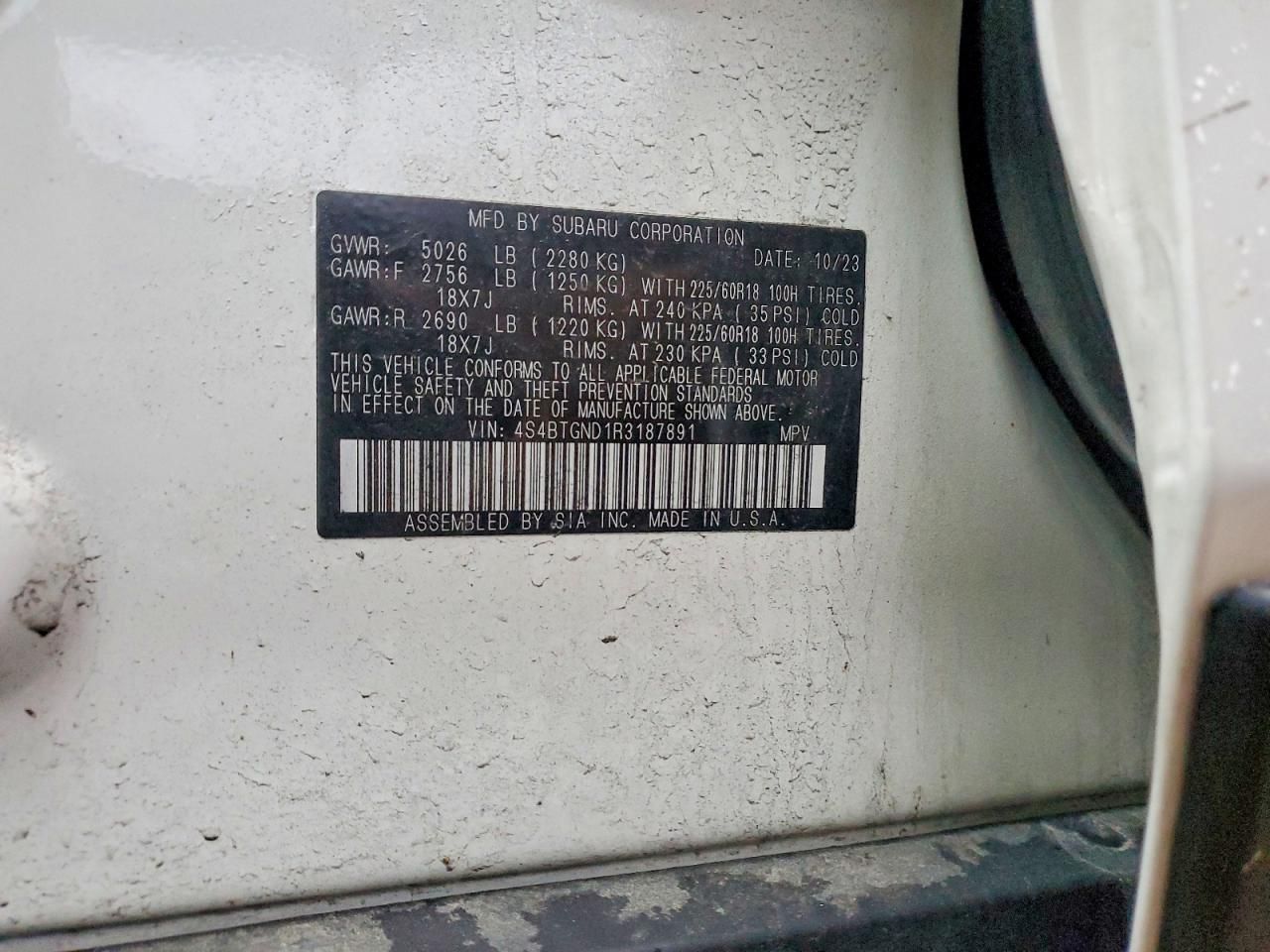 2024 Subaru Outback Limited xt