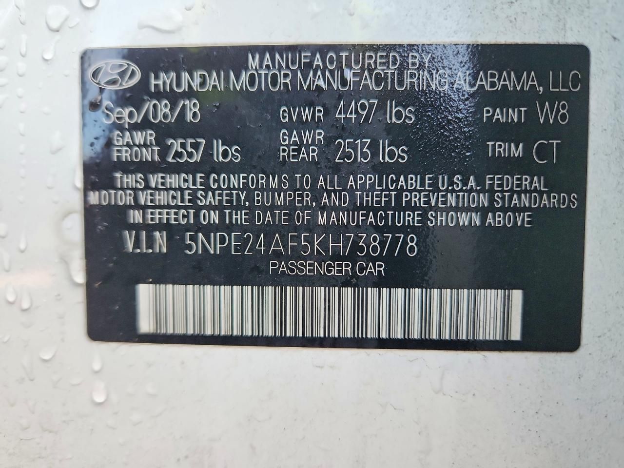 2019 Hyundai Sonata se