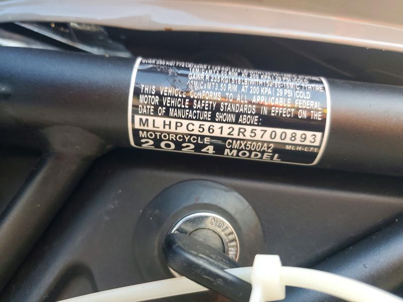 2024 Honda CMX500 A2