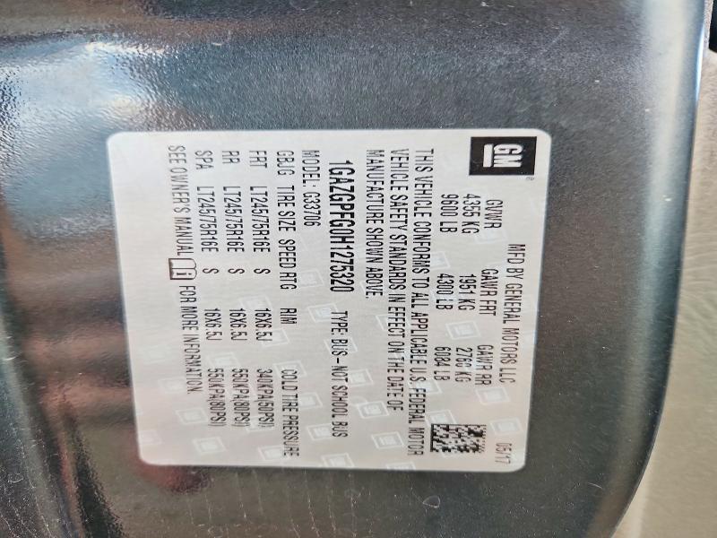 2017 Chevrolet Express G3500 lt