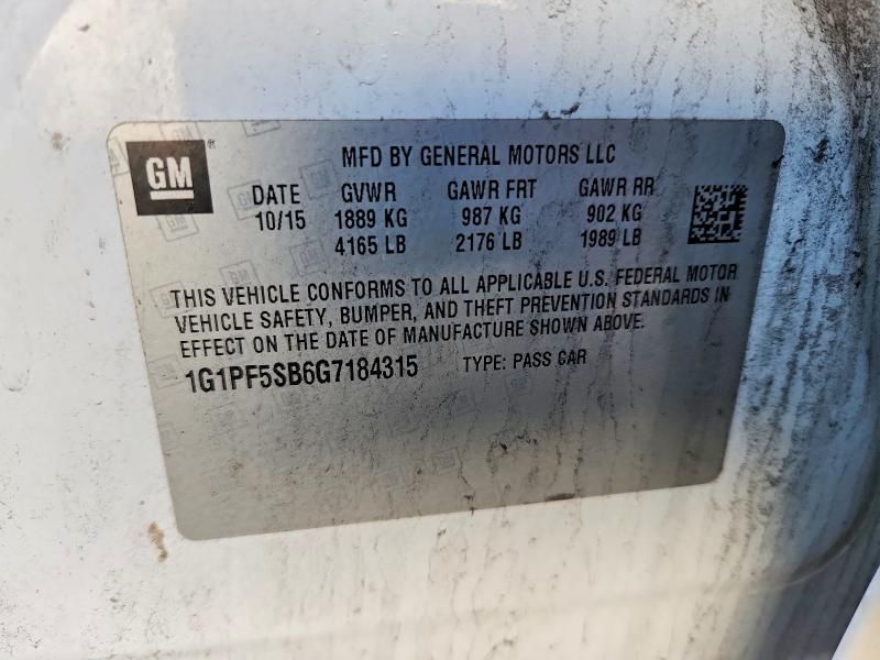 2016 Chevrolet Cruze Limited lt