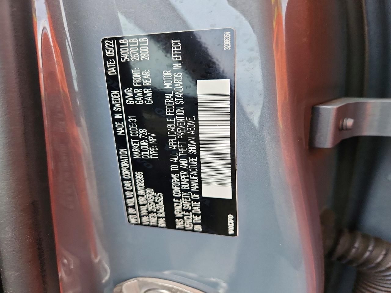 2022 Volvo Xc60 B5 Inscription