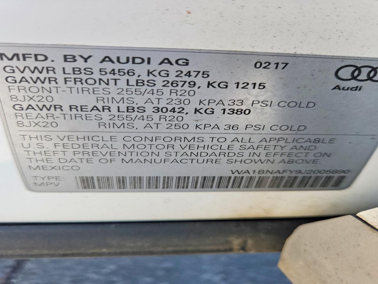 2018 Audi Q5 Premium Plus