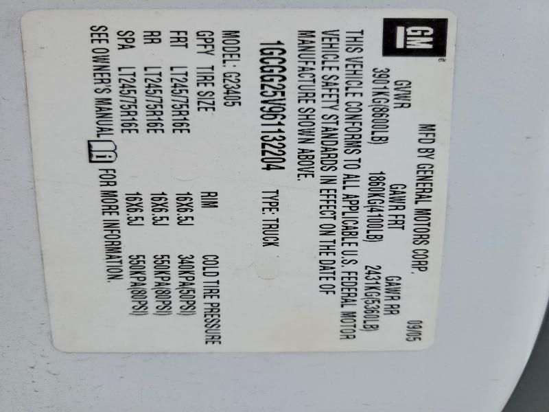 2006 Chevrolet Express G2500 Delivery Van