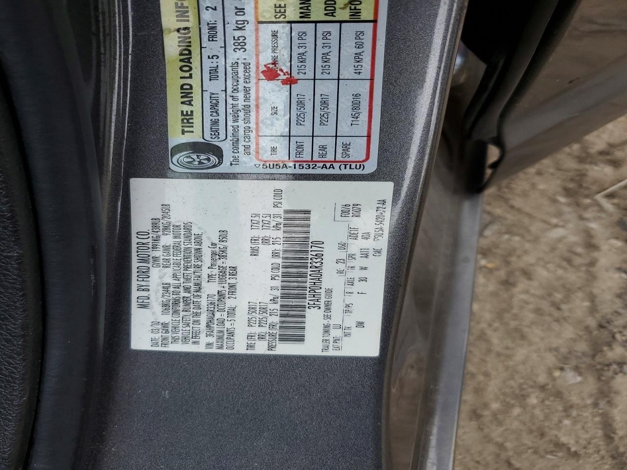 2010 Ford Fusion se