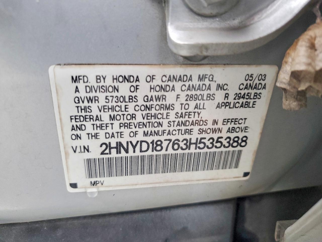 2003 Acura Mdx Touring