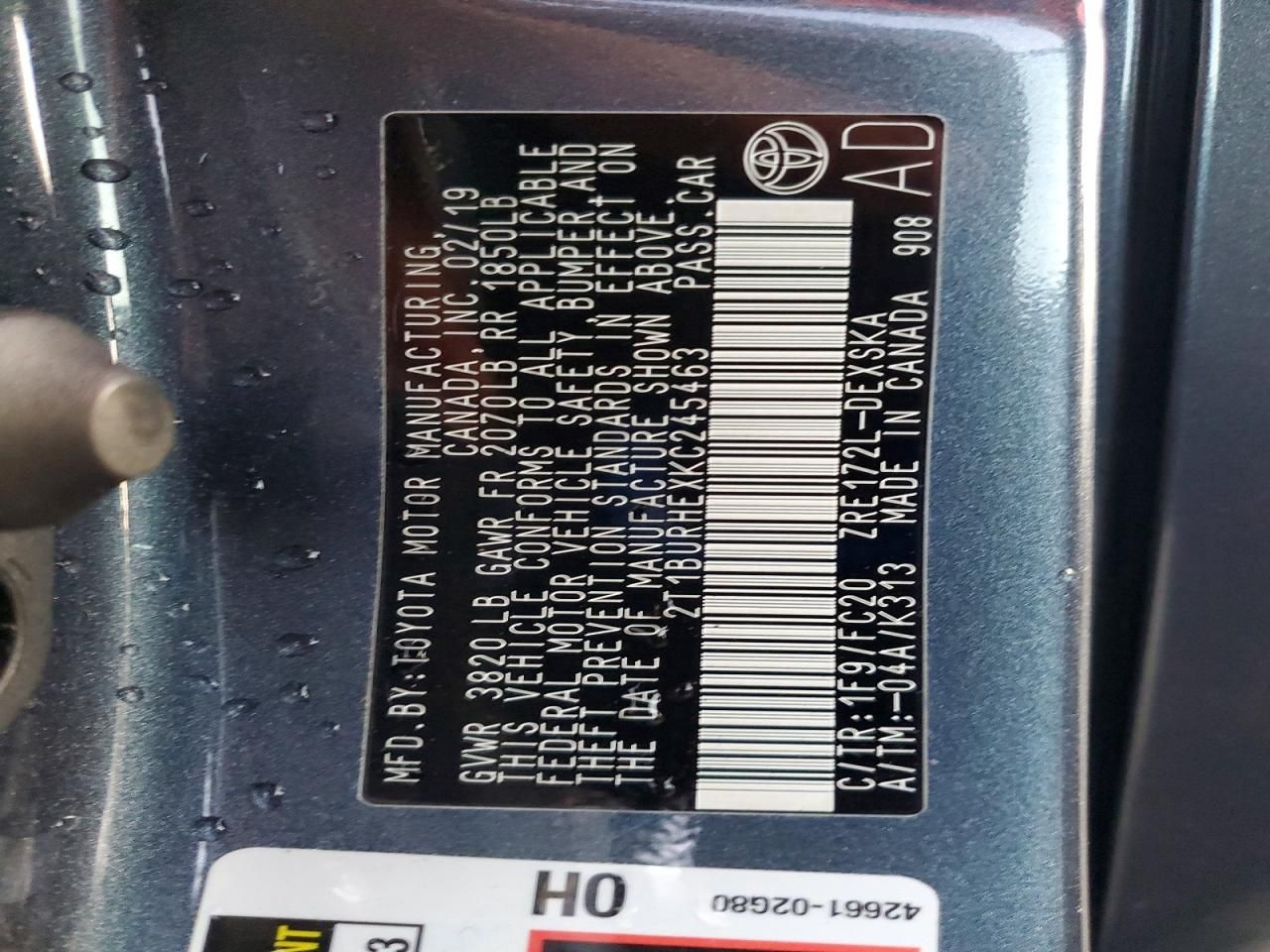 2019 Toyota Corolla se