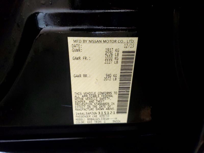 2016 Nissan Altima 2.5