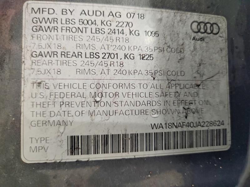 2018 Audi A4 Allroad Premium Plus