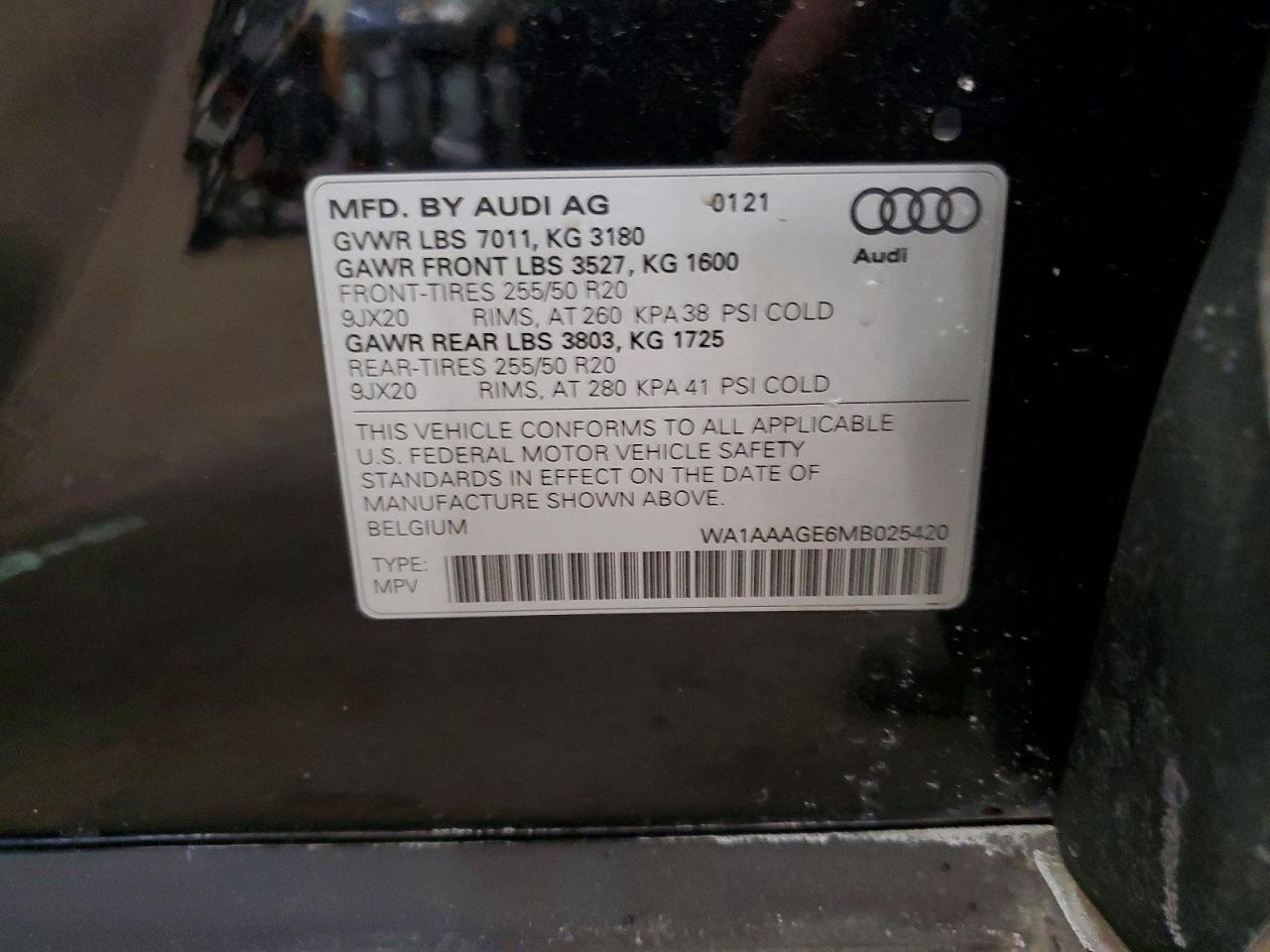 2021 Audi E-tron Premium