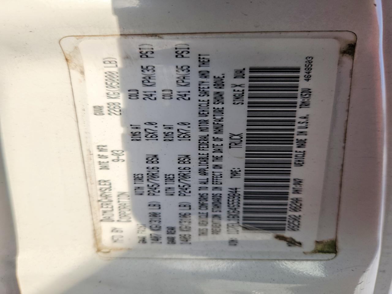 2004 Dodge Dakota SXT