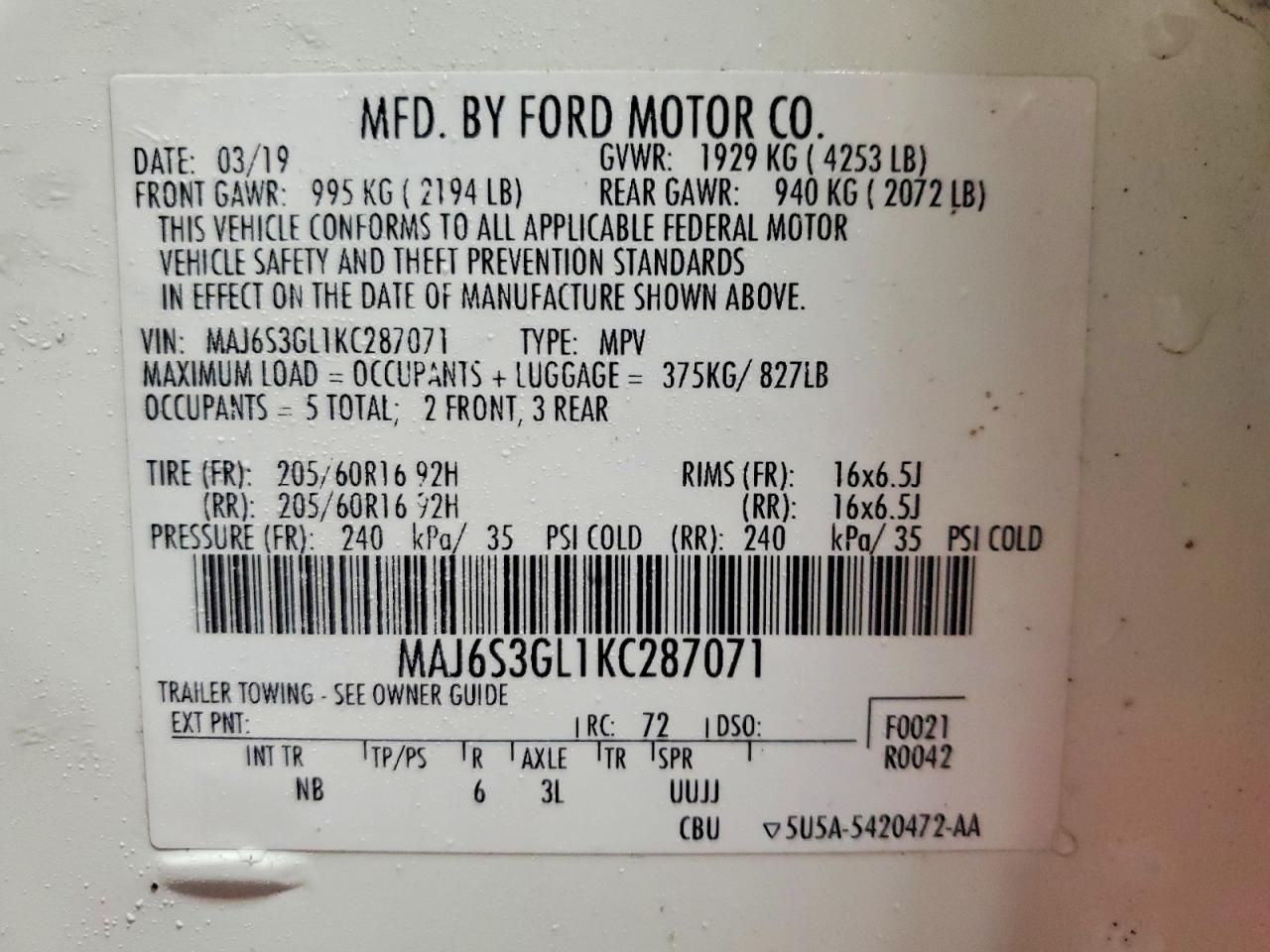 2019 Ford Ecosport se