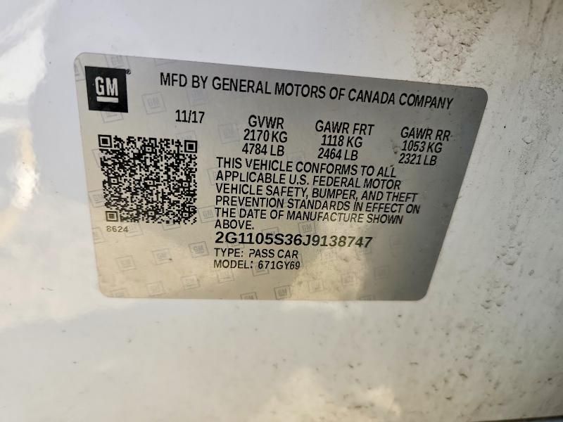 2018 Chevrolet Impala lt