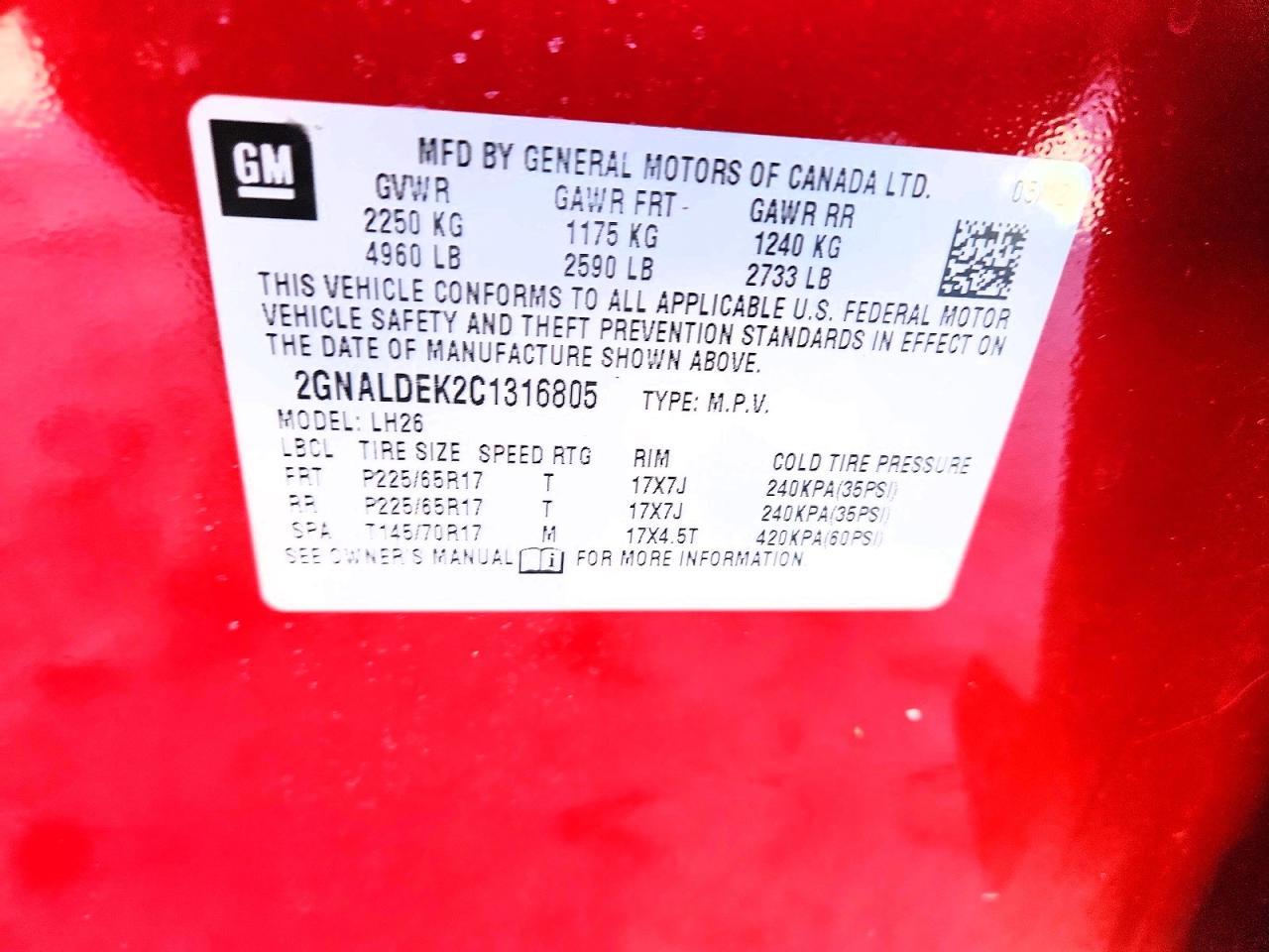 2012 Chevrolet Equinox lt