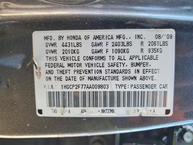 2010 Honda Accord ex