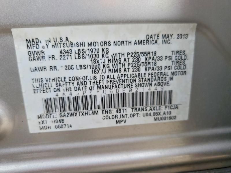 2013 Mitsubishi Outlander Sport le