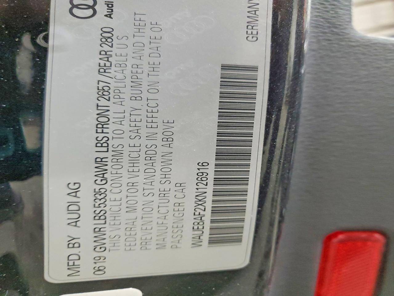 2019 Audi A6 Premium Plus