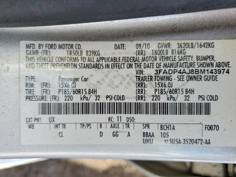 2011 Ford Fiesta s