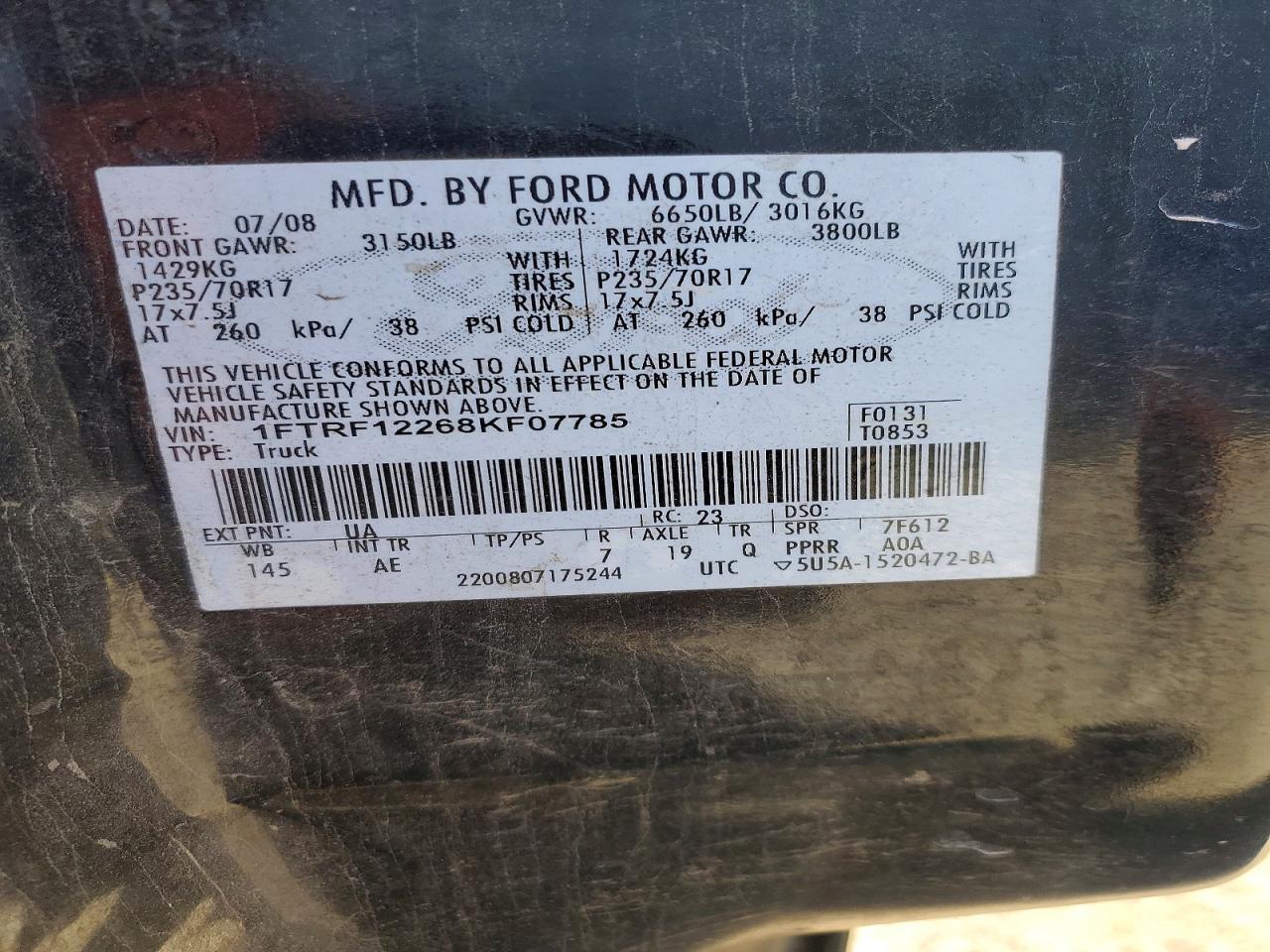 2008 Ford F-150 Styleside